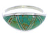 Turquoise And Genuine Sterling Silver Ring Size 8-1/4 ZX36269